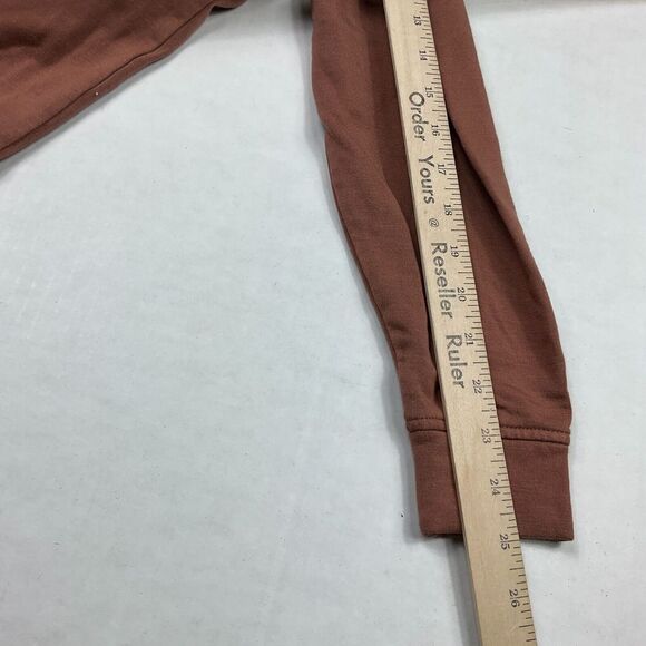 Lou & Grey Womens Fleece Hoodie Pink Soft Knit Full Zip Oversized Jacket SMALL - Picture 10 of 11